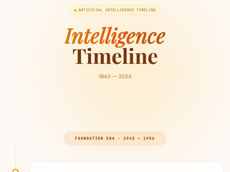 人工智能发展时间线