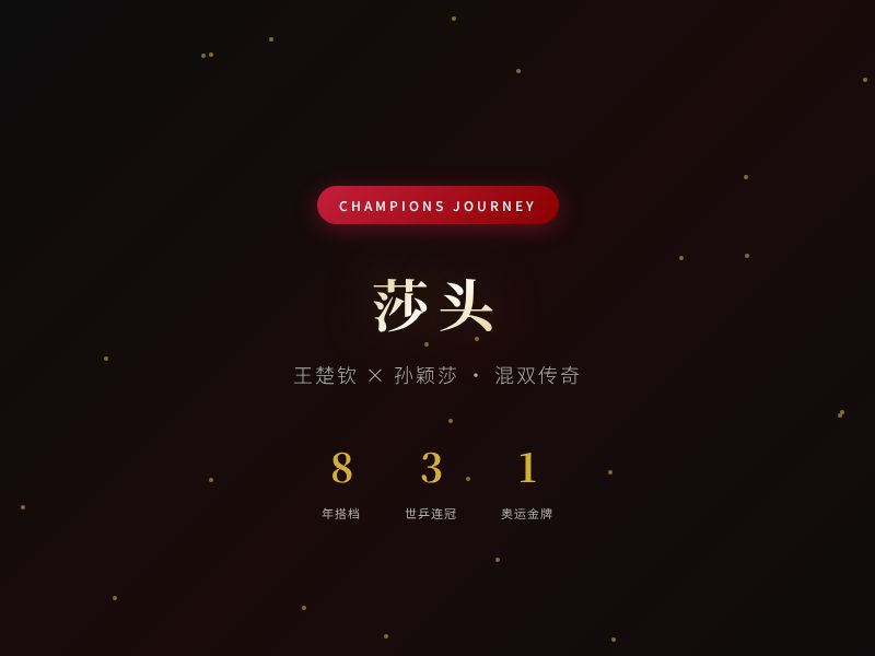 莎头组合 · 冠军之路