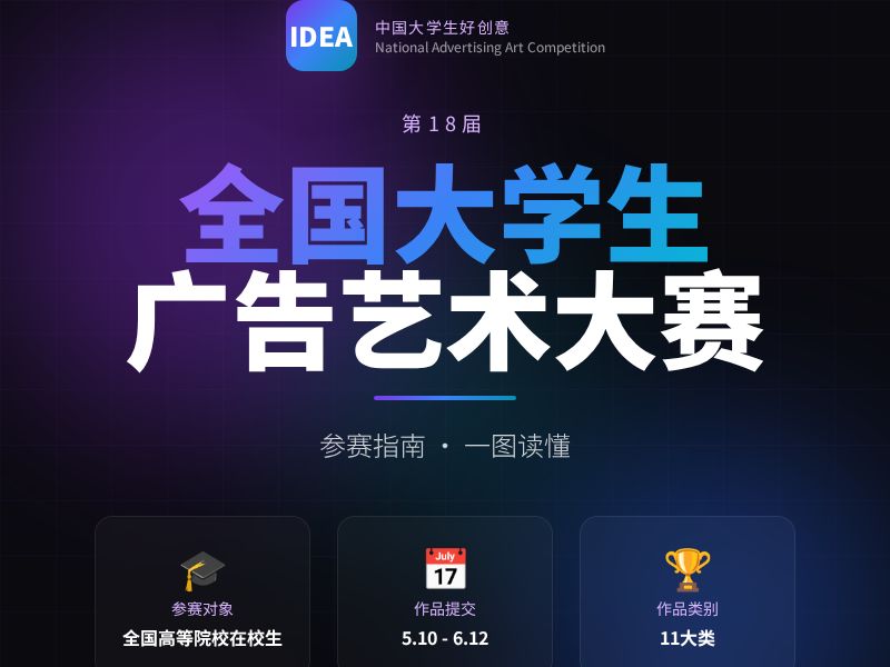 第18届全国大学生广告艺术大赛 - 参赛指南