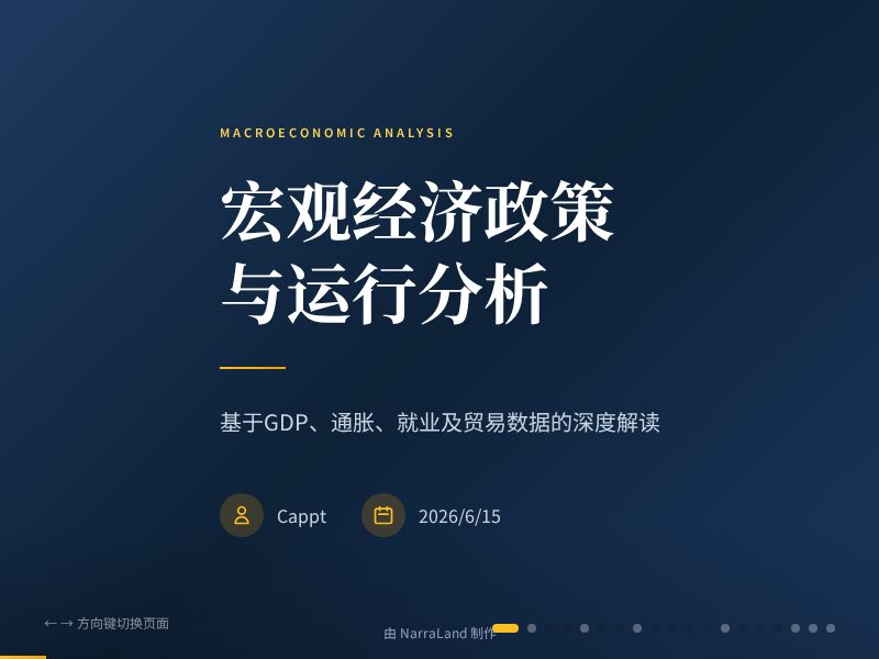 宏观经济政策与运行分析