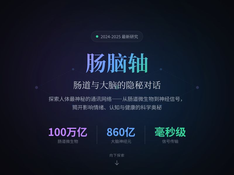 肠脑轴：肠道与大脑的隐秘对话