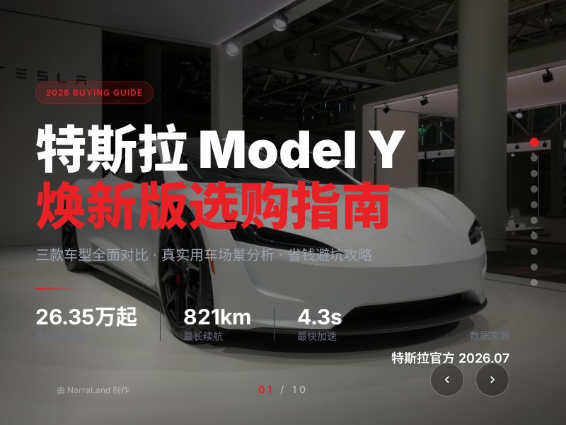 2026款特斯拉Model Y 选购指南